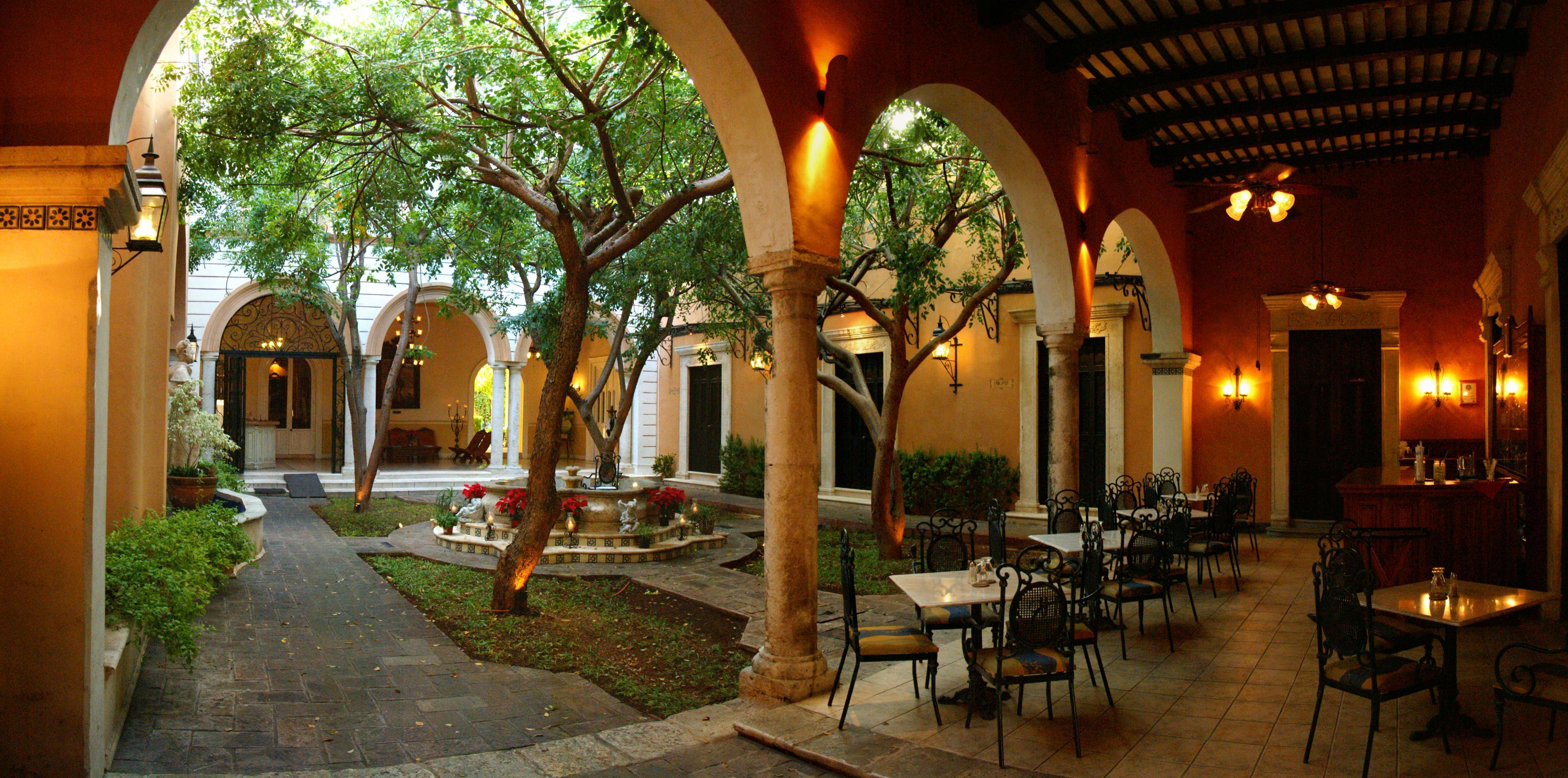 Hotel Boutique La Mision De Fray Diego (Adults Only) Merida Restoran foto